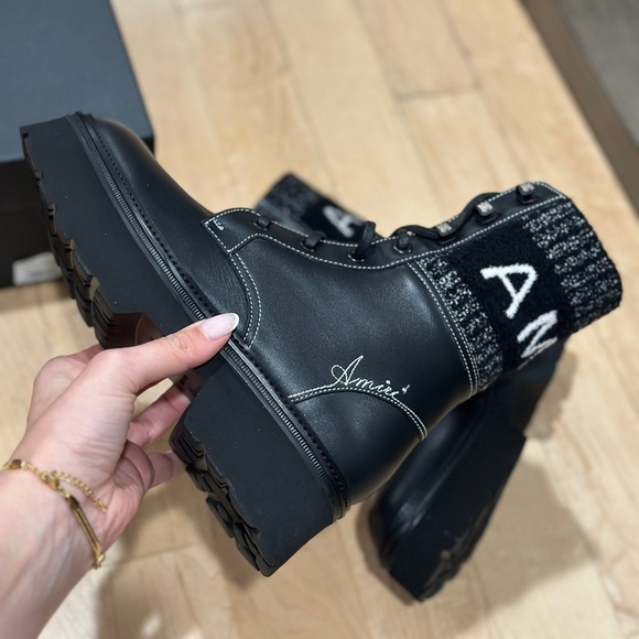 Amiri knit combat boots size 35 new in box - Picture 4 of 10